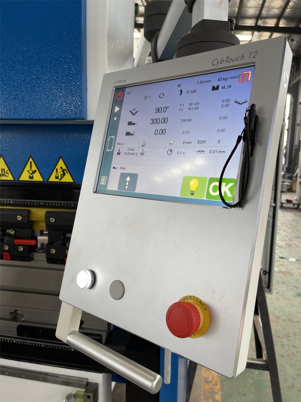 160t-4000 4-akselinen CNC-hydraulinen taivutuskone Paina jarrua