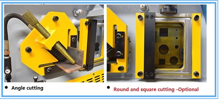 60t Q35-16 Hydraulic Ironworker Shearing Punching Bending And Notching Machine 60t Q35-16 Hydraulinen Ironworker Leikkaus Lävistys Taivutus- ja Lovikone