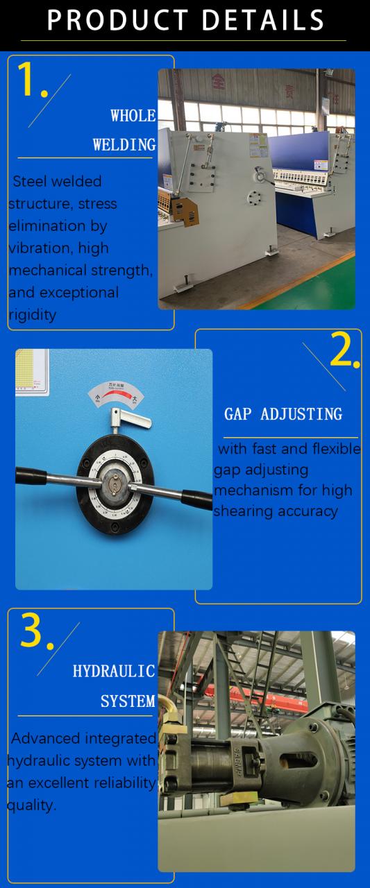 Hydraulinen giljotiinileikkauskone Qc12y 8 * 6000 mm giljotiini teollinen metallilevy alumiini ruostumaton teräs leikkaus M